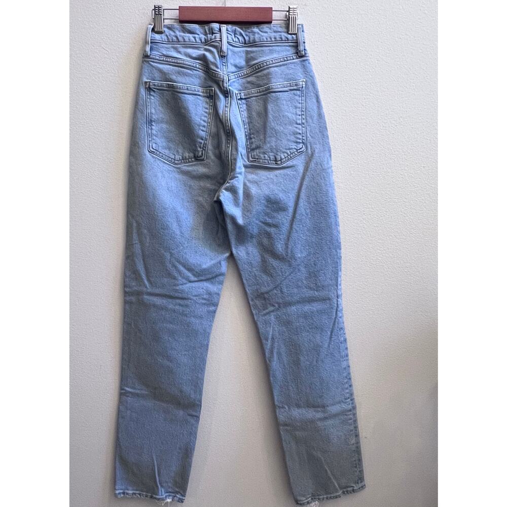 AGOLDE High-Rise Stovepipe Jean Classic Straight Leg Blue Denim Women’s Size 24 - Picture 3 of 10